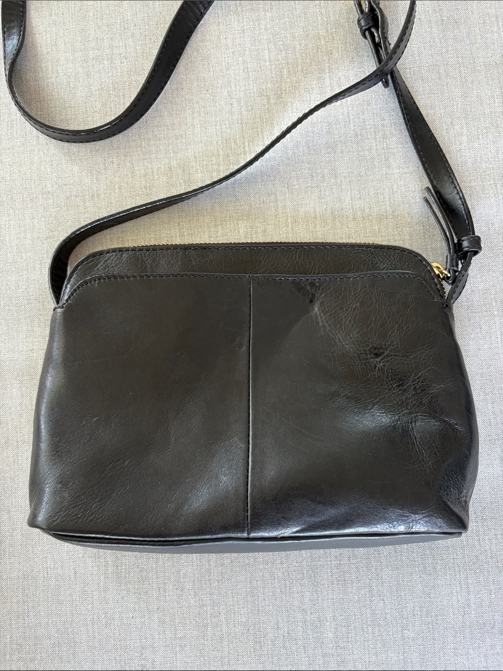 Tignanello Black Leather Celestial Star Moon Crossbody Bag - Picture 5 of 12